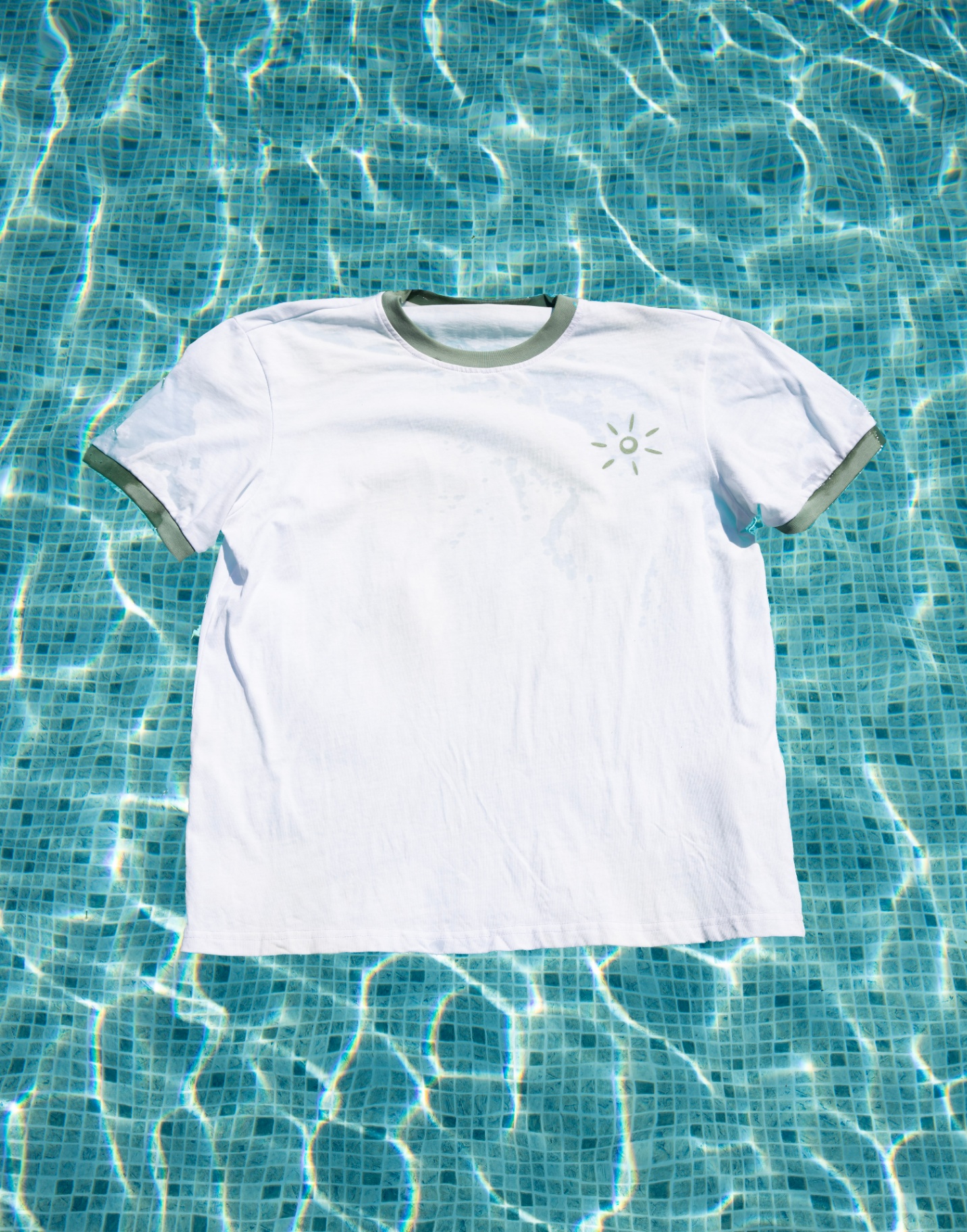 The Clubhouse Ringer, off duty in the pool